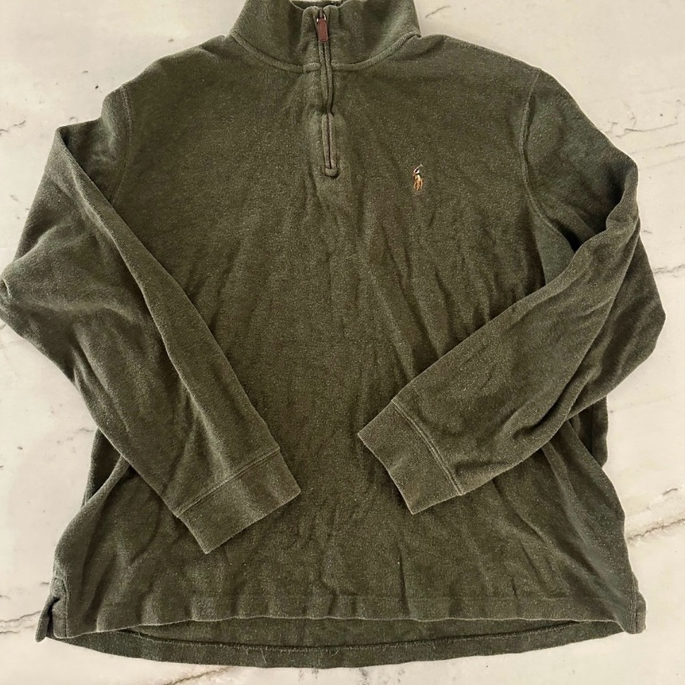 Ralph Lauren Brown Estate Rib Sweater